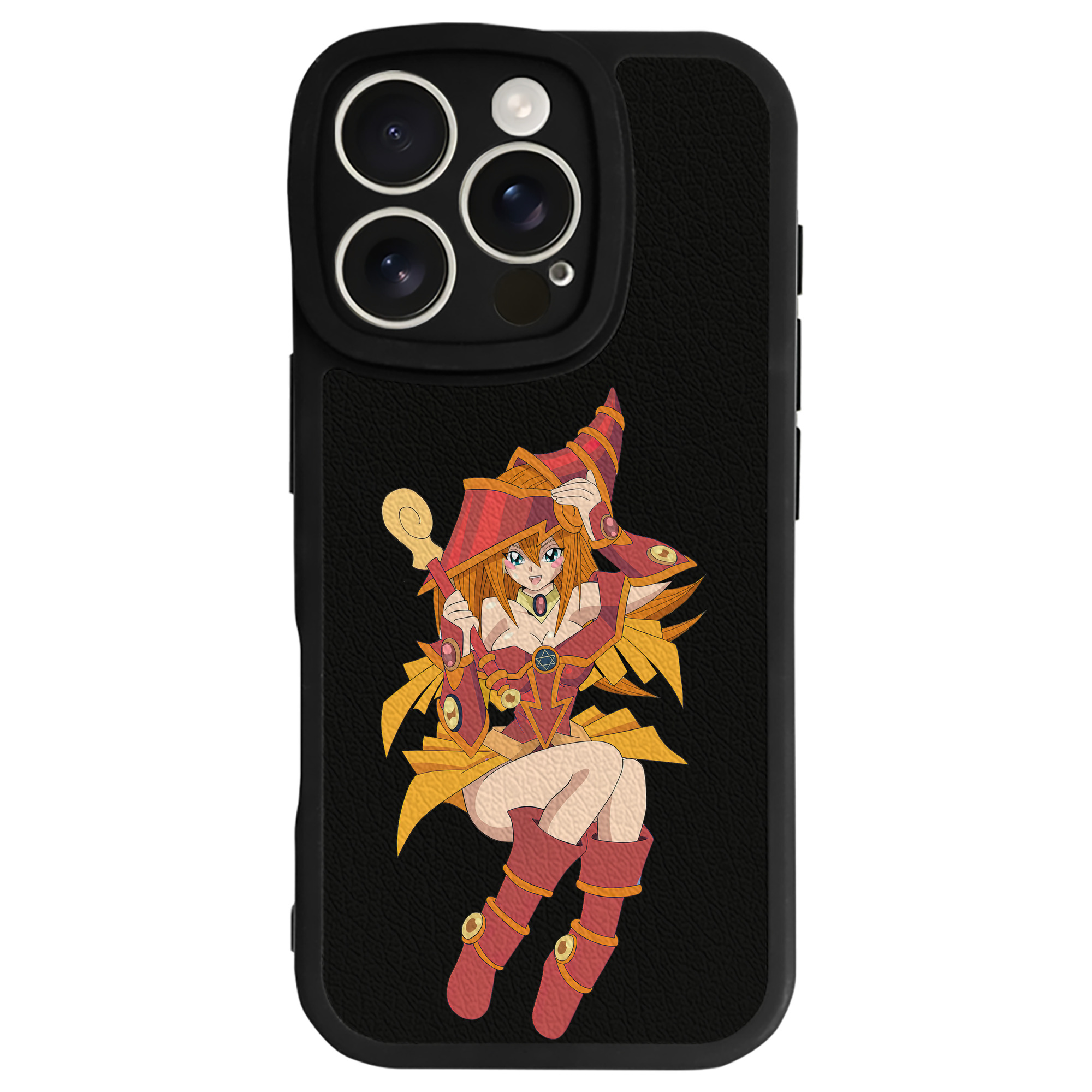 （画像用） 遊☆戯☆王 Yu-Gi-Oh! 【iPhone 16シリーズ対応】シリコンスマホケース（レザー調） 材質：シリコン